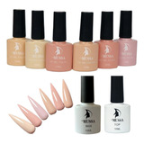 Base + Top Coat + Gama Mussa Nude Uv Gel Polish 10 Ml 