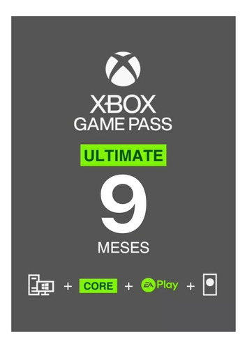 Xbox Game Pass Ultimate 9 Meses ! El Mejor Precio!!