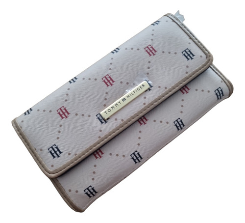 Cartera Tommy Hilfiger Para Dama, Color Café Claro