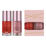 Kit 2 Esmaltes 3d Gel Natura Una 8ml (contraponto Y Palette)