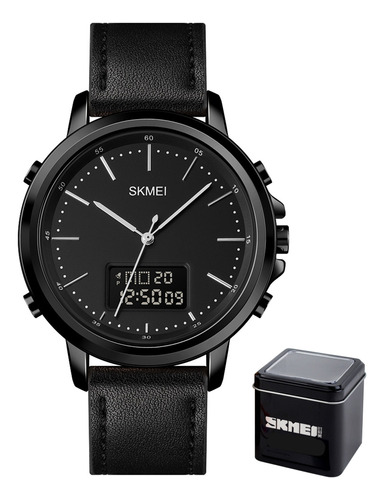 Reloj De Cuero Impermeable Luminoso Skmei