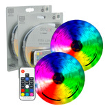 Fita Led 10m Colorida Rgb 15w Ip20 C/ Controle - Luce Avant