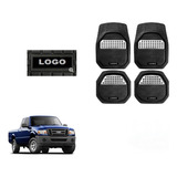 Tapetes 4pz Charola 3d Logo Ford Ranger 2004 A 2010 2011
