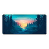 Mousepad Paisaje Xxl *90x40cm* Cod:002 Atardecer Río