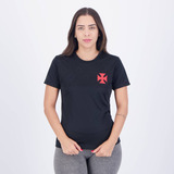 Camisa Vasco Crisp Feminino Preta