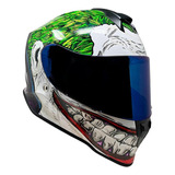 Casco Integral Para Moto Joker 2.0 Dc Comics Certificado Dot