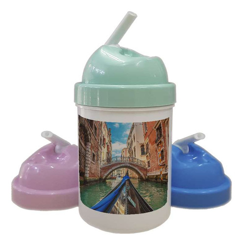 Cantimplora Paisaje Italia Venecia Puente Gondola