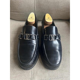 Mocasines Louis Vuitton Cuero Negros