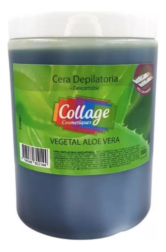 Cera Depilatoria Collage Descartable Vegetal Aloe Vera 1 Kg 