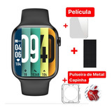 Smartwatch W58 Nfc Original +pulseira Metal+ Case+ Película