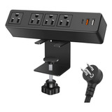 Enchufe Inteligente Marca Vilong /4 Tomas/3 Usb/negro/6 Ft