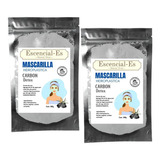 2 Mascarillas Hidroplasticas 100g (carbón / Carbón)