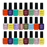 Kit Esmaltes Semipermanentes X 24 Color Gel Led/uv Meline