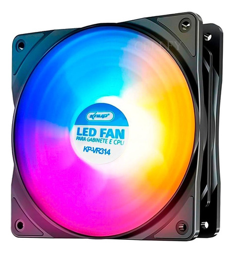 Kit 3 Cooler Fans Led Rgb Ventoinha 120mm Gabinete Pc Gamer