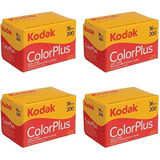 4 Rollos De Kodak Colorplus 200 Asa 36 Exposición