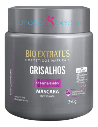 Mascara Bioextratus Desamareladora Linha Grizalhos 250g