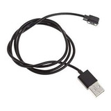 Cable Cargador Usb Para Smart Watch 2 Pin Kw10 & Kw20 Negro