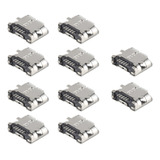 10 Piezas De Repuesto B, Conector Micro Usb Hembra, Puerto S