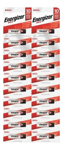 Pilas Aaa Energizer Max Blister X 20 Unidades