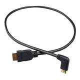 Cable Hdmi- Hdmi Con Conector De  Grados (negro)