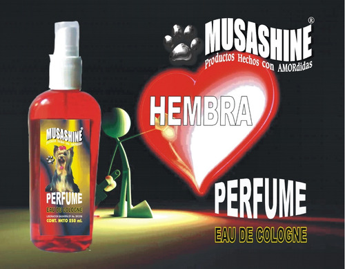Perfume Para Mascotas  ( Hembra- Macho - Cachorro ) 250 Ml.
