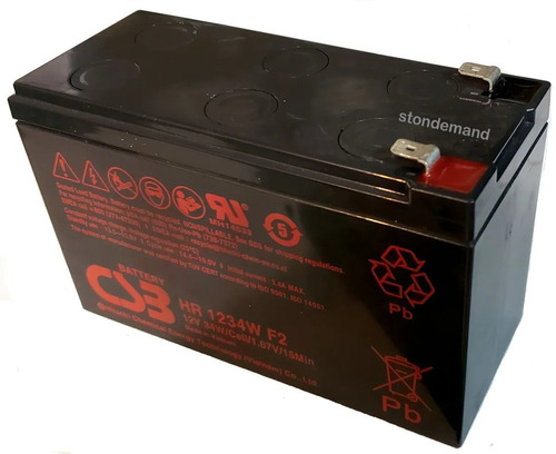 Bateria Recargable Csb 12v 9ah 34w Hr 1234w F2 (nueva)