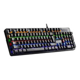 Teclado Mecánico Retro Iluminado Profesional Gamer