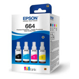 Pack 4 Tintas Epson 664 Original Ecotank ** Envío Gratis **