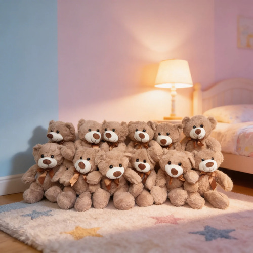 Lindo Set 12 Pzas Mayoreo Oso Osito Peluche Muñeco Juguete