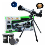 Telescopio Astronómico Hd Con Zoom De 40x Y Trípode P/niños