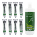 Kit X8 Tintura Schwarzkopf Essensity 60grs + Oxidante 1000ml