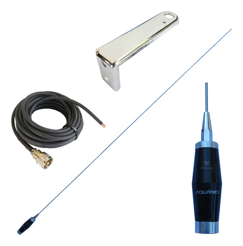 Antena Px Maria Mole Bobinada Antifurto + Cabo + Suporte L