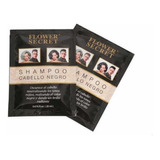  Pack 10 Sobre Shampoo Colorante Negro Para Cubrir Canas