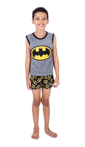 Pijama Regata Infantil Meninos Super Herói