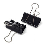 Broche Aprieta Papel Binder Clip Manito 51 Mm X 12 Unidades Color Negro