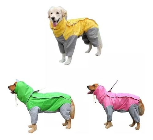 Capa Impermeable Sport Lluvia Para Perro