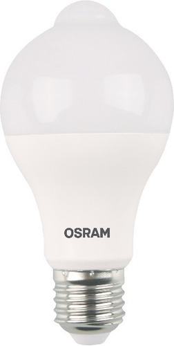 Lampara Foco Led Osram 9w E27 + Sensor De Movimiento