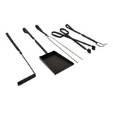 Palita Atizador Tenedor Pinza Choricero Set Asador Completo 