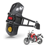 Salpicadera Moto Trasera Universal Con Reflector Guardabarro