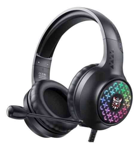 Audífono Gamer X7 Onikuma Color Negro Color De La Luz Rgb