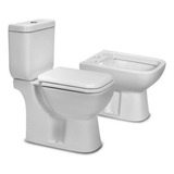 Juego De Baño Amalfi Con Inodoro + Bidet 1 O 3 Agujeros