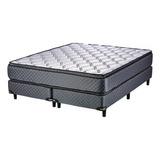 Sommier Sommier Suavestar Centuria Pro Súper Queen De 200cmx160cm  Gris Con Base Dividida