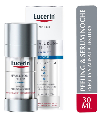 Eucerin Hf Peeling & Sérum Facial Antiarrugas Noche 30ml
