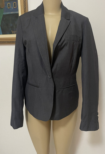 Blazer Yessica City-c&a Cinza Social Forrado Feminino 40