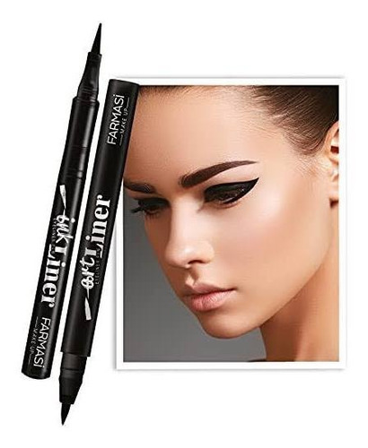 Delineador De Ojos Negro Resistente Al Agua Ink Liner Farmasi