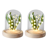 2 Luces Nocturnas Con Forma De Lirio De Orquídeas, Material