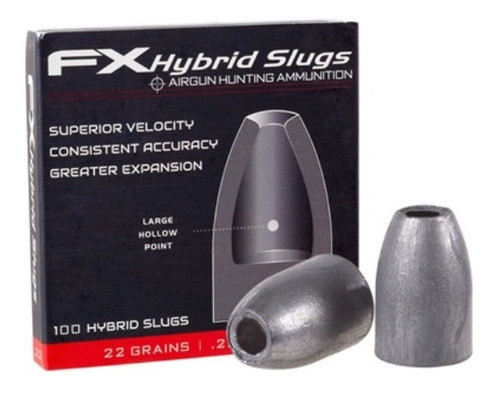 Fx Hybrid Slugs Ojivas Cal 5.5(.22) Bb Diábolo Gotcha Co2