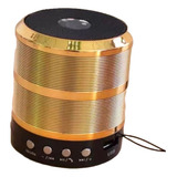 Mini Caixa De Som Ws-887 Bluetooth Usb P2 Sd Rádio Fm