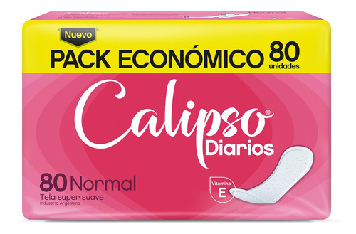 Protector Diario Calipso Normal Con Extracto De Seda X80 Ud