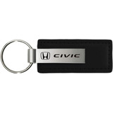 Llavero De Cuero Negro Para Auto Civic 